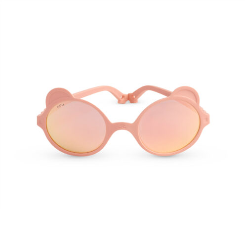 Lunettes de soleil incassable -ourson - rose pêche - 0 à 4 ans