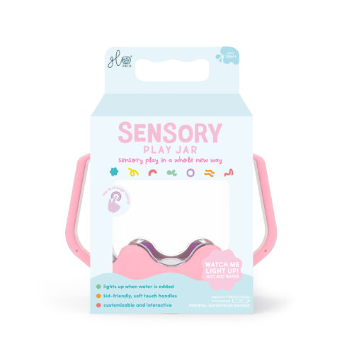 Bocal de jeu sensoriel Rose - Glo Pals